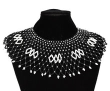 Load image into Gallery viewer, African Bohemian Ethnic Colorful Bead Tassel Necklace for Women Halloween Party Tribal Jewelry Statement Necklace Earring Set
