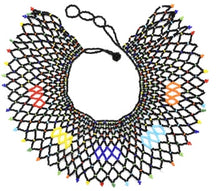 Load image into Gallery viewer, African Bohemian Ethnic Colorful Bead Tassel Necklace for Women Halloween Party Tribal Jewelry Statement Necklace Earring Set
