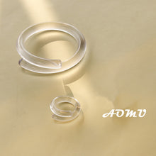 Load image into Gallery viewer, AOMU 1SET 2020 Fashion Chic Transaprent Resin Acrylic Geometric Twisted Bracelet Ring Set for Women Party Jewelry Set Gifts
